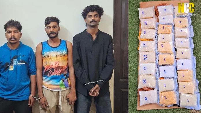 12.80 Kg MDMA seized in Coimbatore