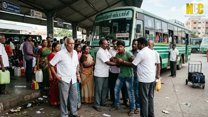 bus stand theft