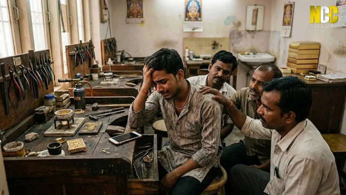 Gold jewellery worker