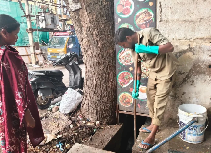 Coimbatore Sanitation Workers Overnight Duty