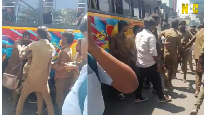 private bus fight