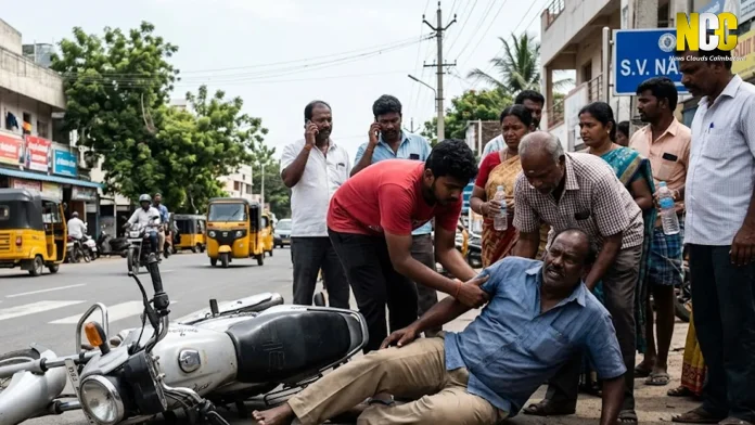 Coimbatore: Elderly man dies after falling from bike near Vadavalli