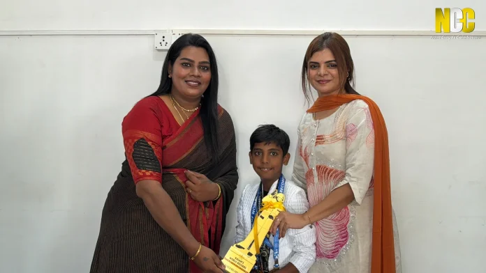 7-year-old Coimbatore boy Sera Aaron honoured by MLA Kanimozhi Santhosh for achieving three world records.